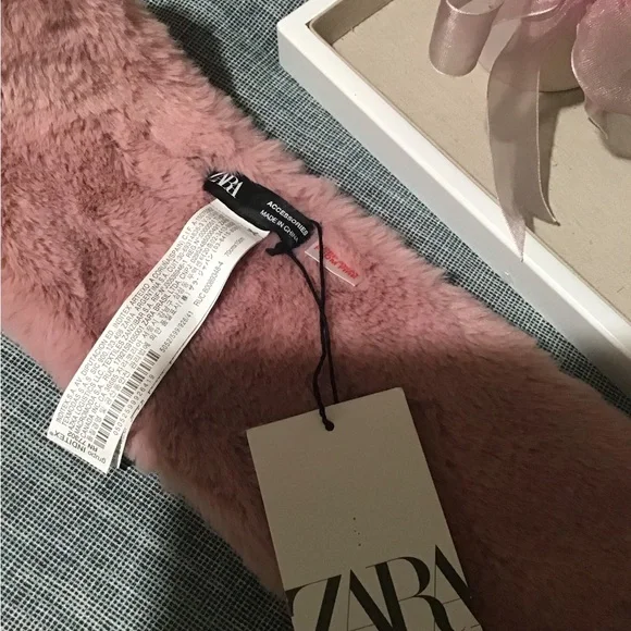 ZARA ACCESSORIES Beautiful Blush Pink NECK Warmer.Brand New SEE ALL PICS.🤩🍄🌺 - Picture 9 of 10